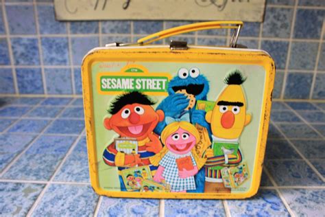 Vintage Sesame Street Metal Lunch Box 1979 